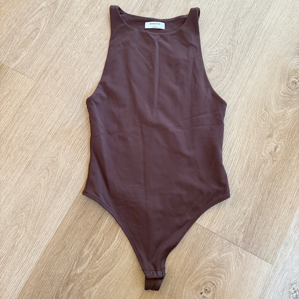 Aritizia Babaton Brown Onesie Bodysuit